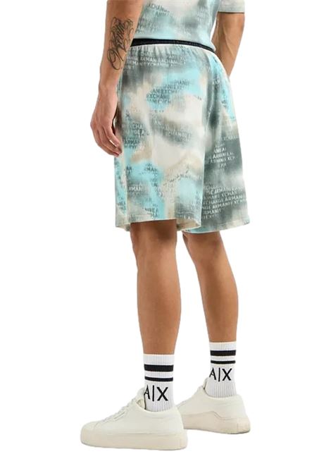 Shorts in tessuto waffle camou ARMANI EXCHANGE | Short | 3DZSLC ZJ86Z51AN